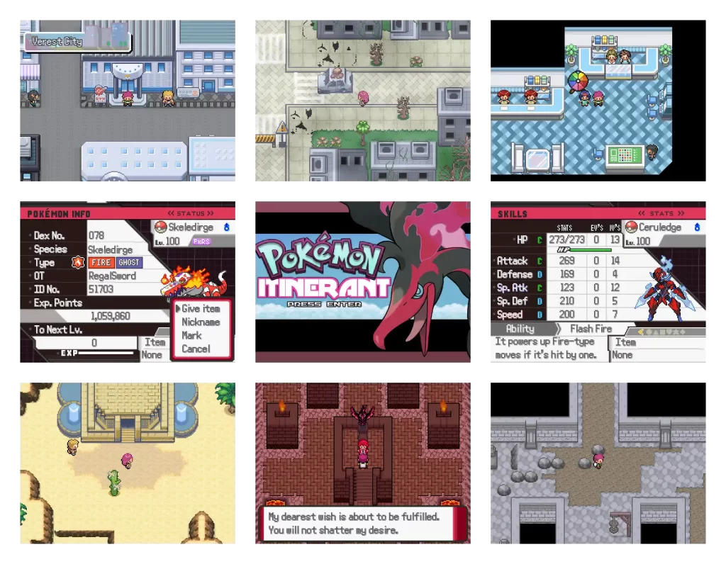 pokemon itinerant Screenshots