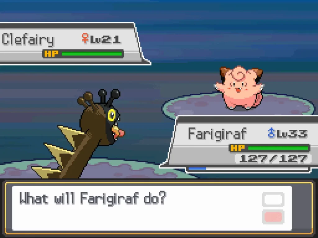 Pokemon ChromeGold screenshot showing the trainer walking through a Johto town with a Steelix follower.
